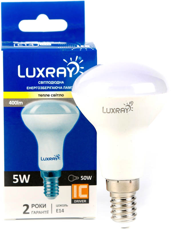 Лампа світлодіодна Luxray (6941372123666) 5Вт, E14, 3000K